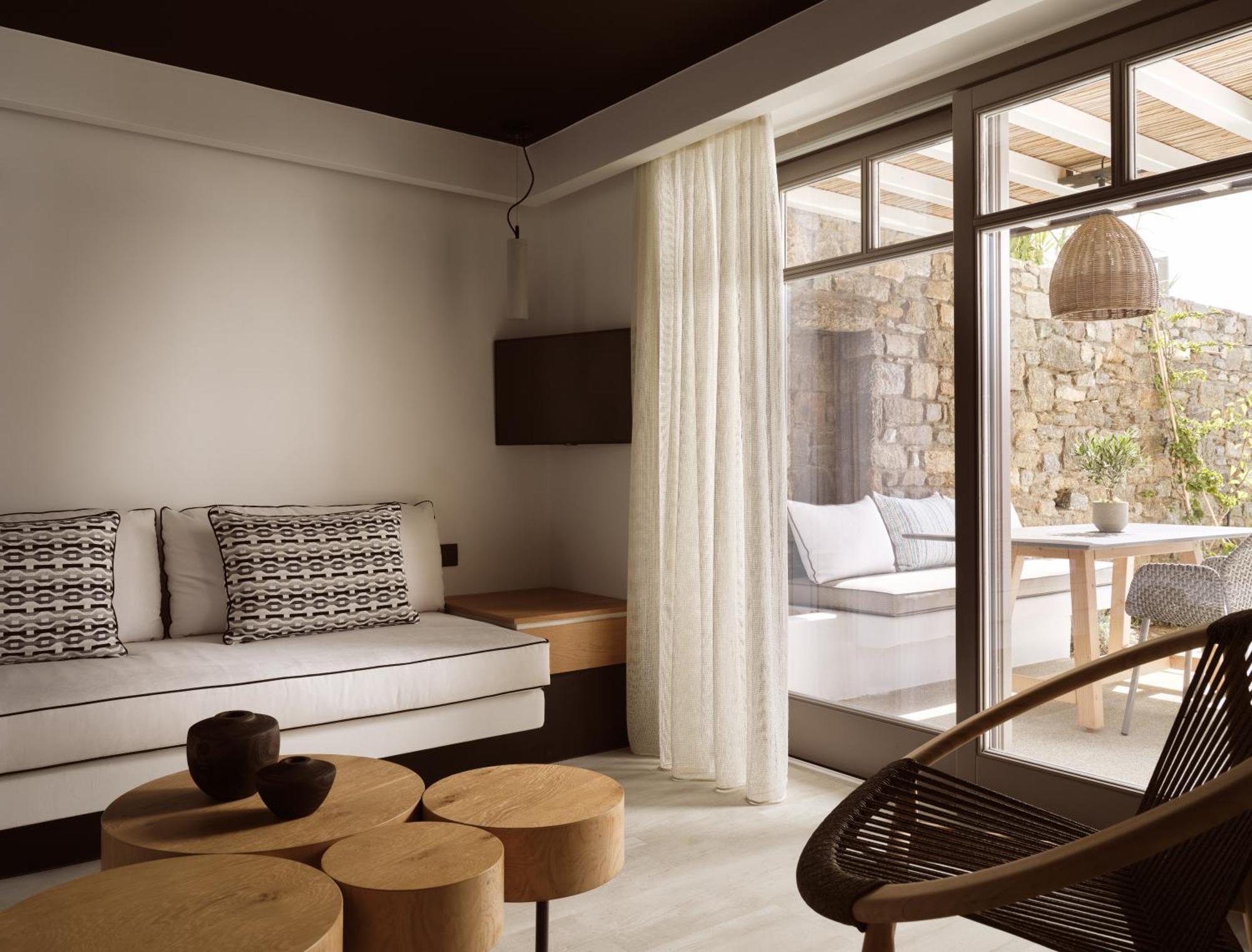 Semeli Coast Mykonos Curio Collection By Hilton Hotel Merchia Beach Exterior photo